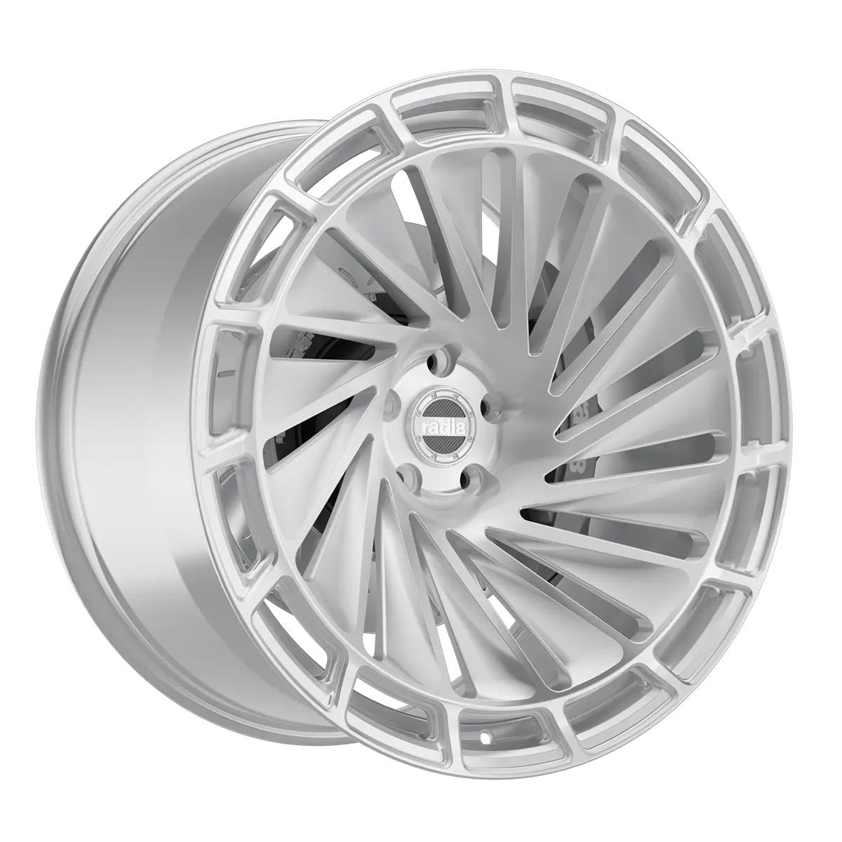 radi8 gloss brushed silver Slight Angle